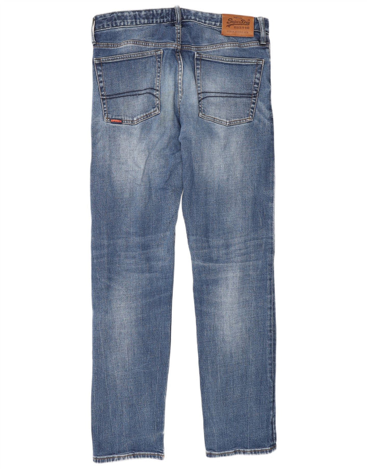 Superdry Slim Jeans til mænd W32 L34 blå bomuld