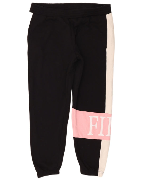 Fila Graphic Tracksuit Bukser Jogger UK 18 XL Sort Colourblock