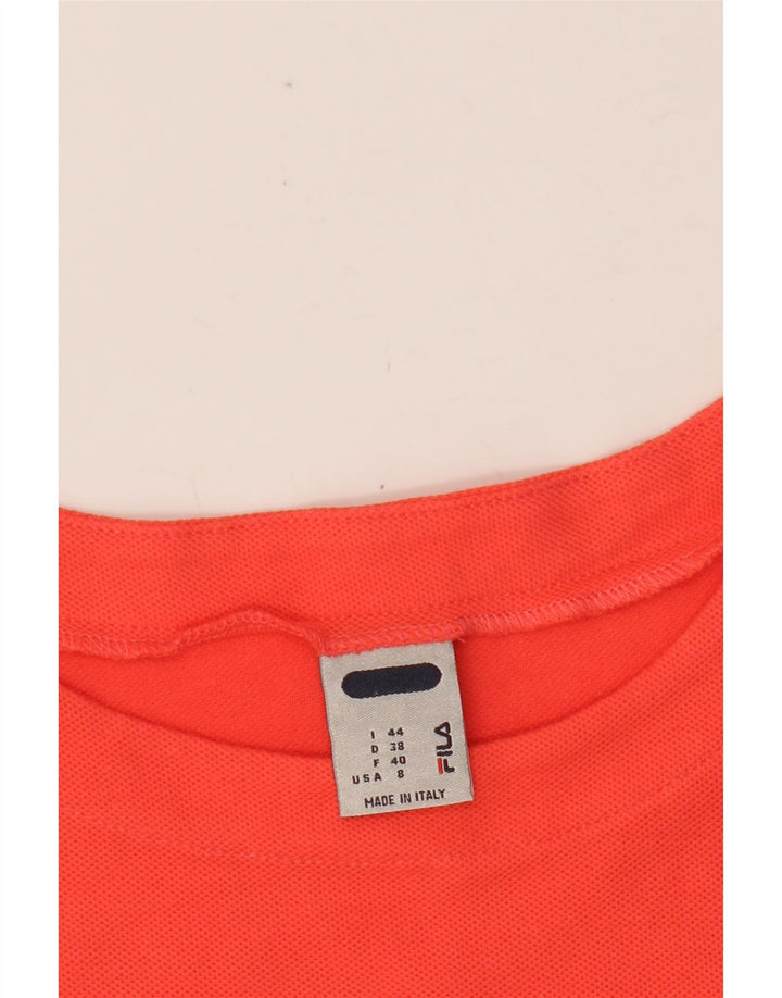 FILA Dame Crop T-Shirt Top IT 44 Medium Orange