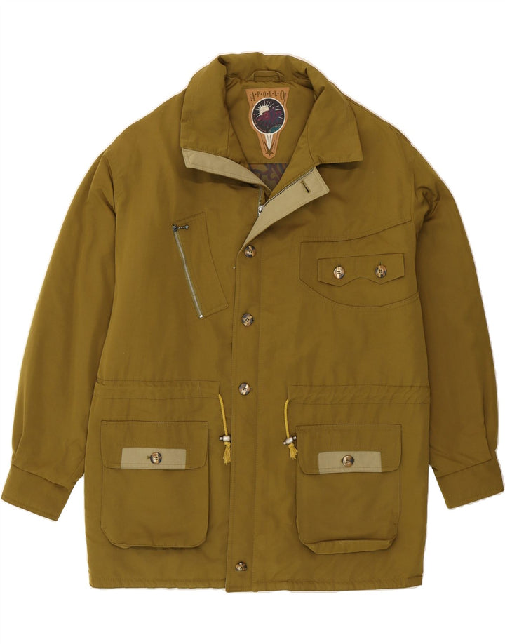 VINTAGE Mens Utility Jacket UK 42 XL Green Polyester Vintage Vintage and Second-Hand Vintage from Messina Hembry 