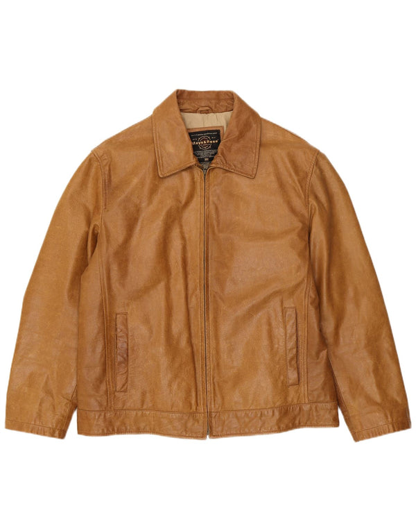 Mays & Rose Herre Læderjakke UK 42 XL Beige