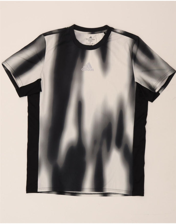 Adidas Aeroready T-Shirt Top Medium Black Tie Dye