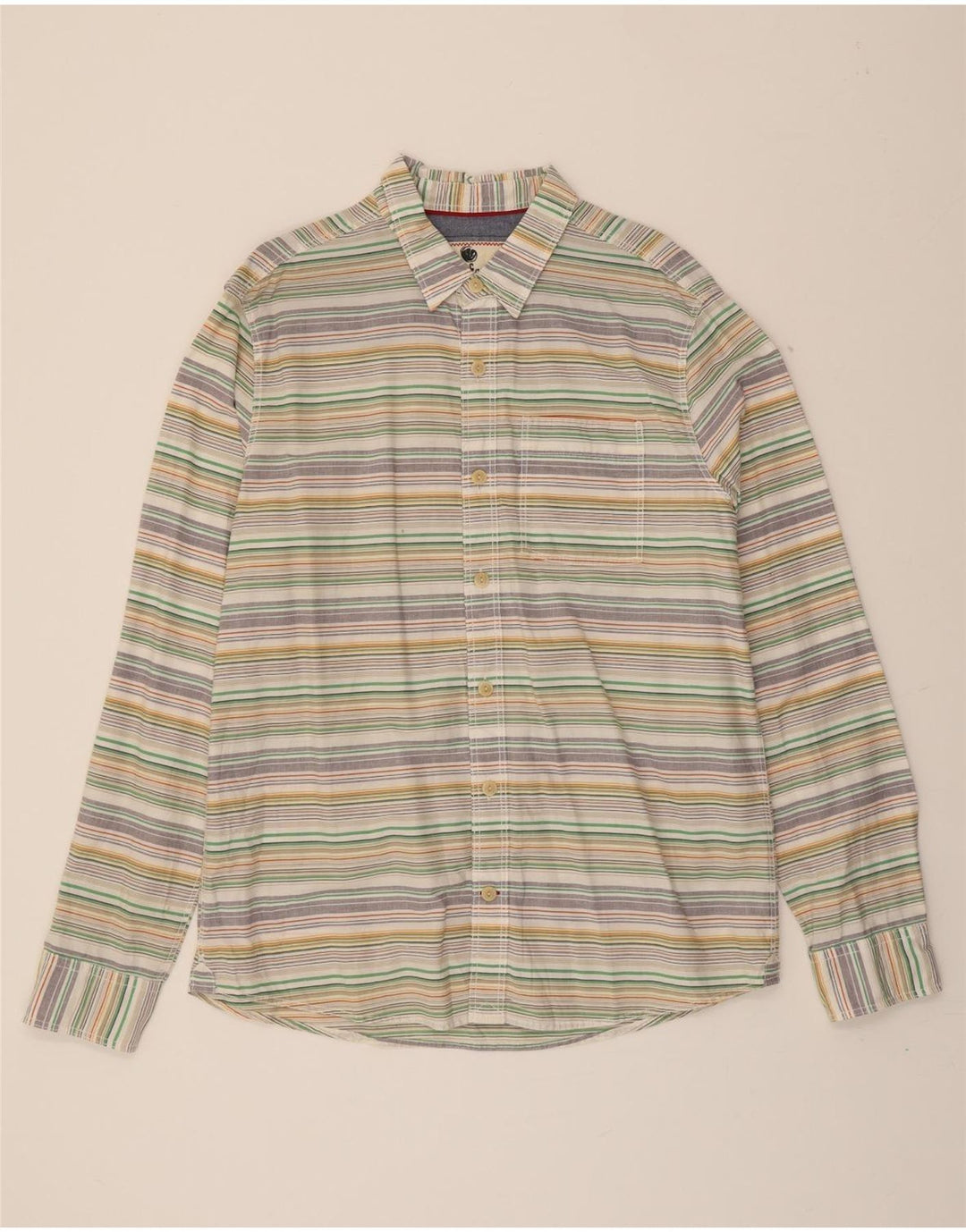 FAT FACE Mens Shirt Large Multicoloured Striped Cotton Vintage Fat Face and Second-Hand Fat Face from Messina Hembry 