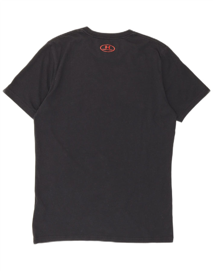 Under Armour Herre grafisk T-shirt Top Lille sort bomuld