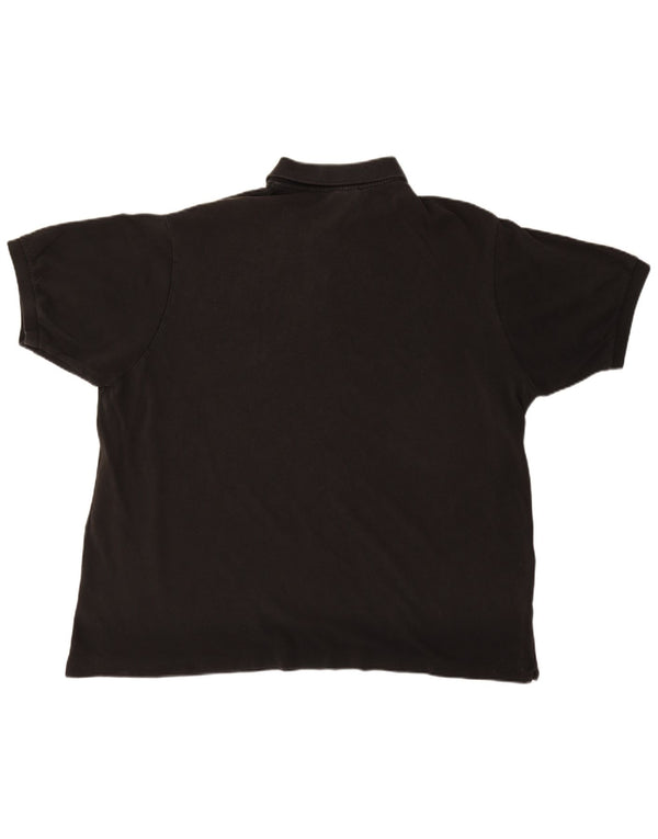 LACOSTE Poloshirt til mænd str. 9 4XL Sort bomuld