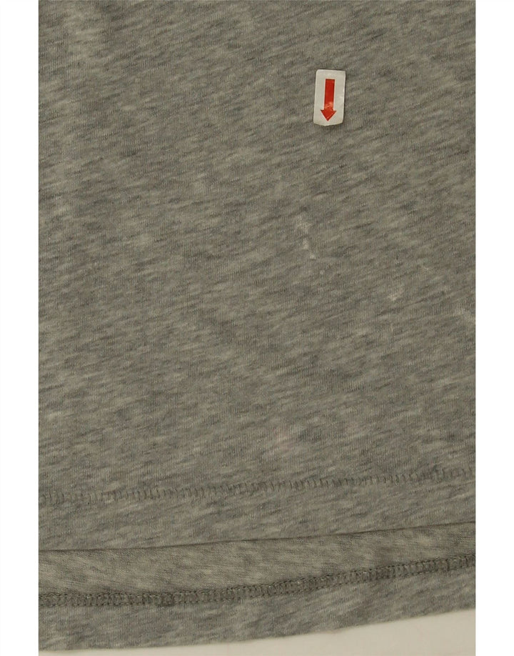 Nike Dame Oversized grafisk T-shirt Top UK 16 Large Grå Flecked