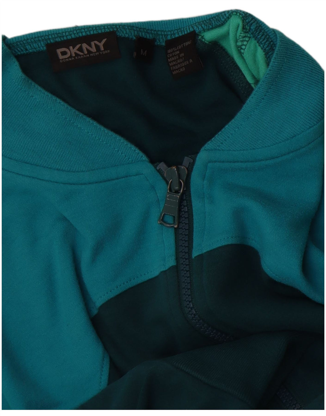 Dkny Herre træningsdragt Top Jakke Medium Grøn Colourblock Bomuld