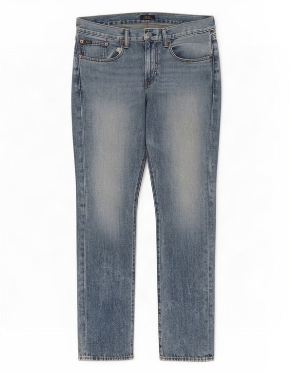 Polo Ralph Lauren Dame Straight Jeans W28 L32 Blå Bomuld