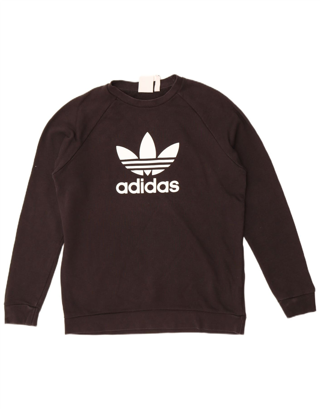 Adidas Grafisk Sweatshirt Jumper Medium Sort Bomuld
