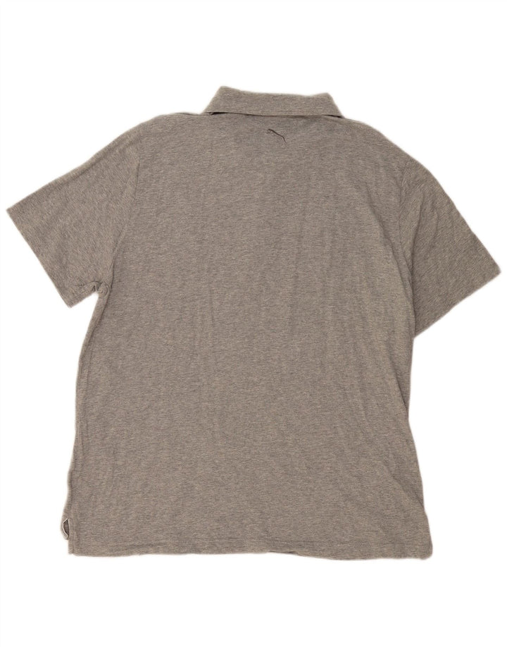 PUMA Poloshirt til mænd XL Grå Colourblock
