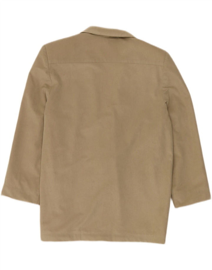 MARY ANNE Womens Oversized 2 Button Blazer Jacket UK 14 Medium Beige