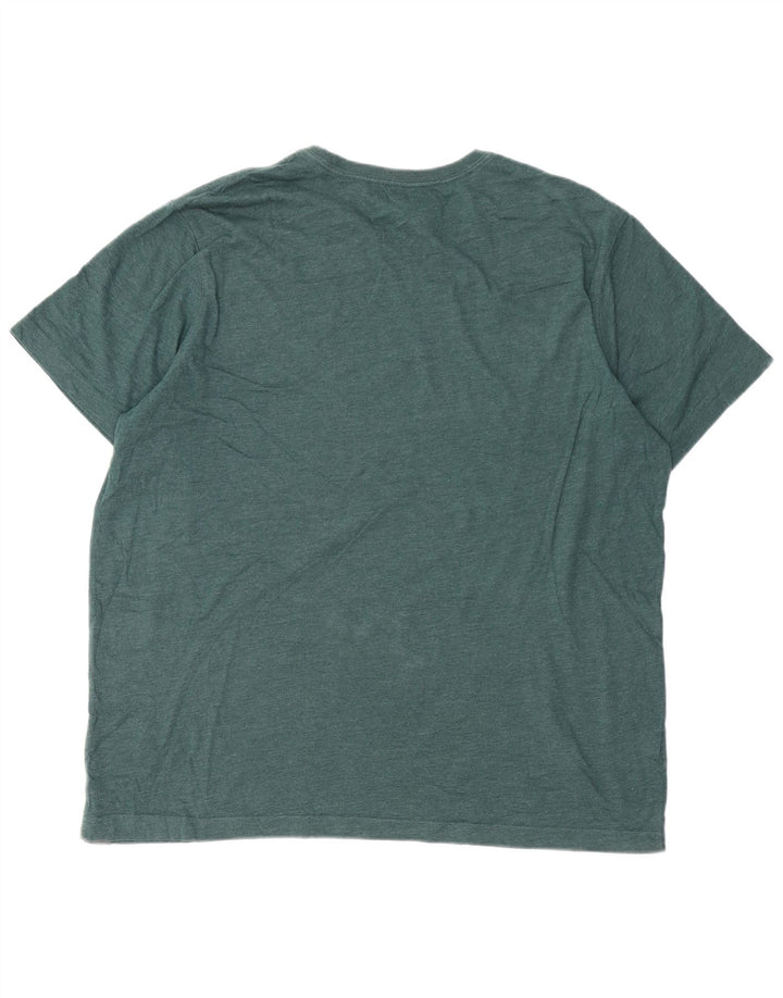 EDDIE BAUER Herre grafisk T-shirt Top XL Grøn Bomuld