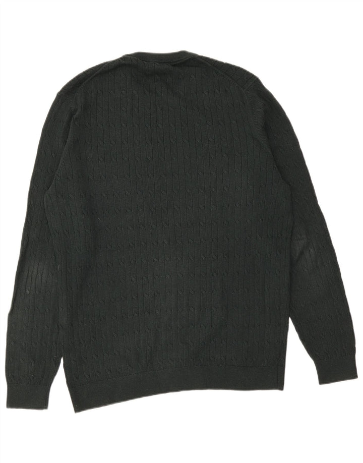 Massimo Dutti Herre sweater med rund hals XL Grøn bomuld