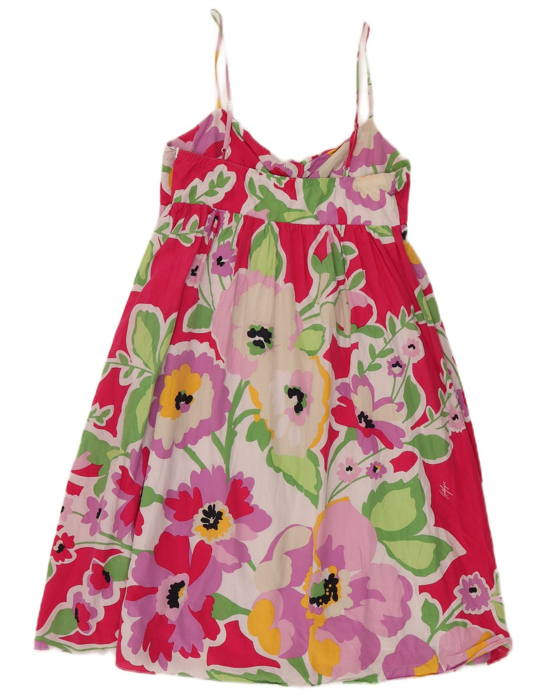 TOMMY HILFIGER Solkjole til kvinder US 6 Medium Pink Floral Silke
