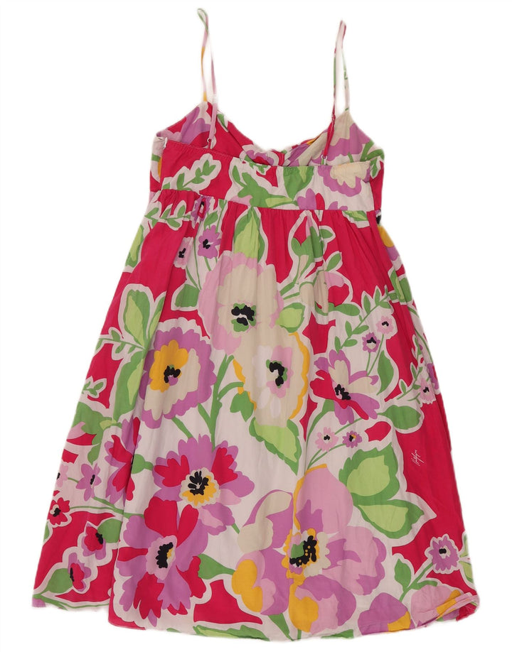 TOMMY HILFIGER Solkjole til kvinder US 6 Medium Pink Floral Silke
