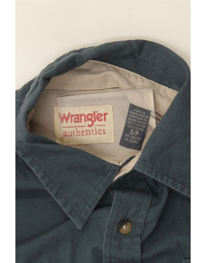 Wrangler herreskjorte lille blå bomuld