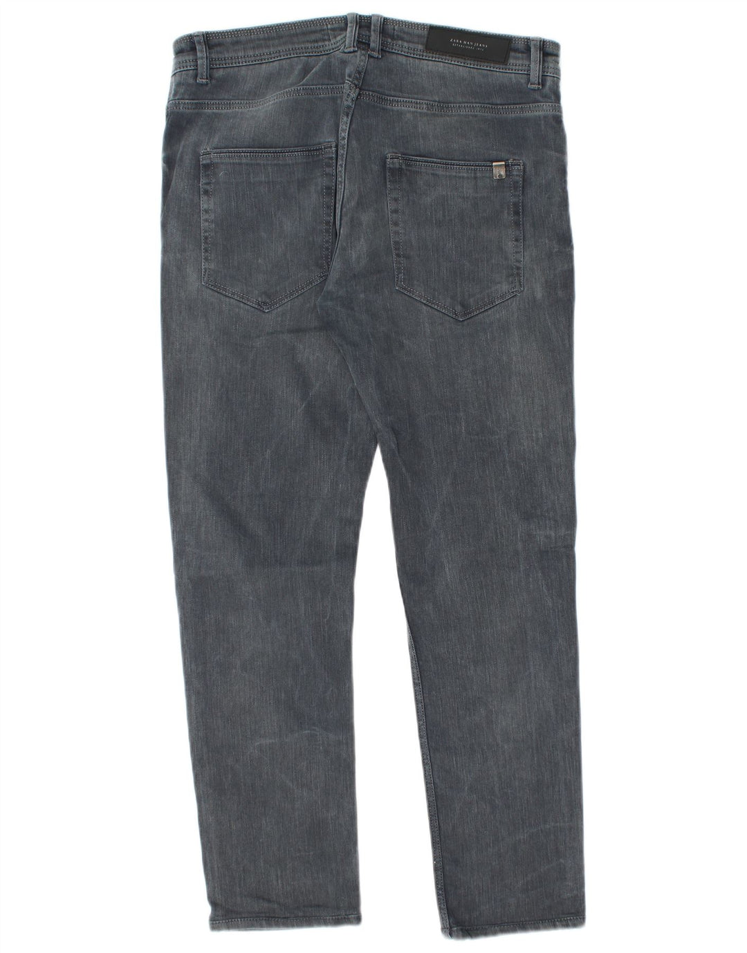 Zara Herre Slim Jeans EU 42 Large W32 L28 Grå Bomuld