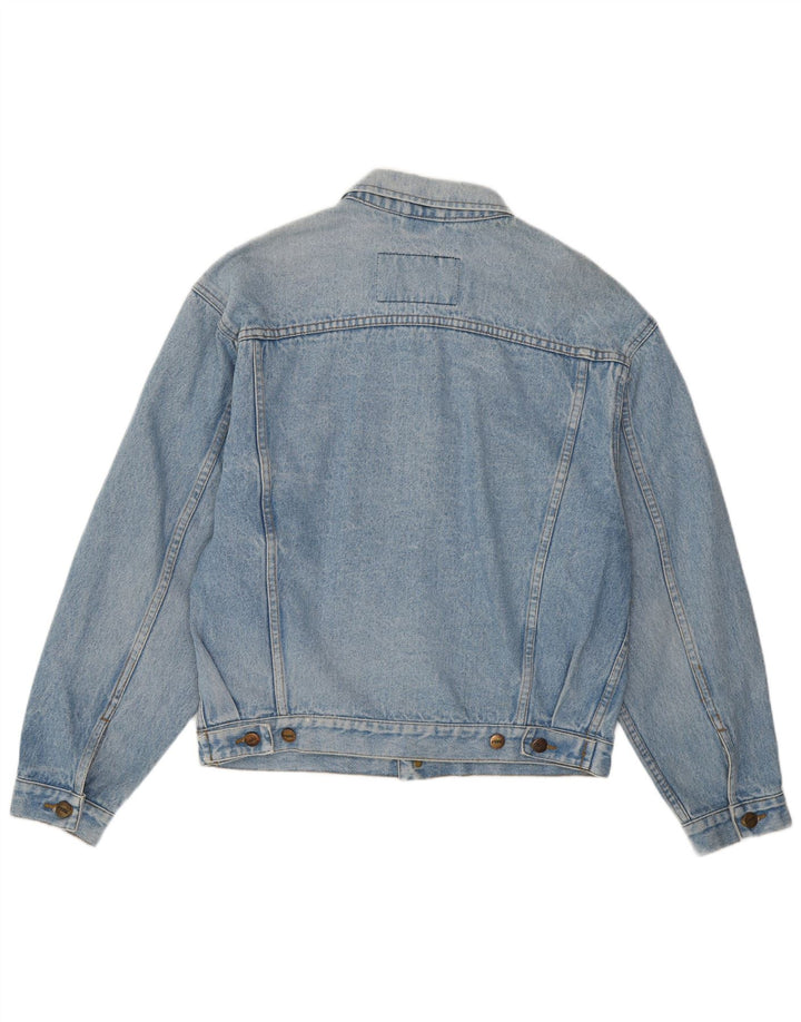 VINTAGE Mens Denim Jacket UK 36 Small Blue Cotton