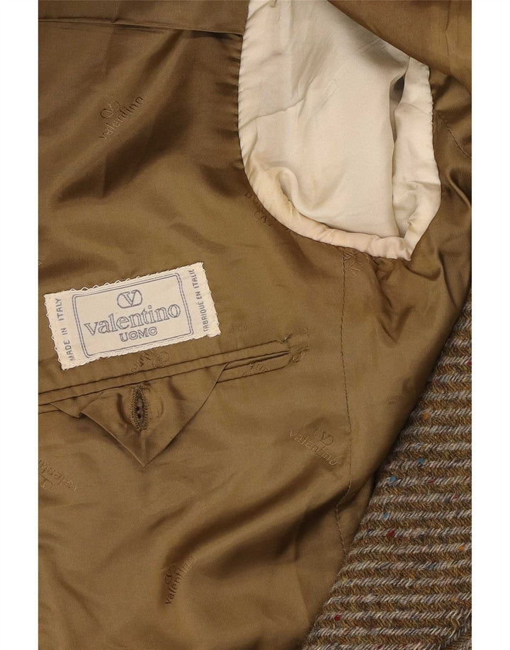 Valentino Dame 2 Button Blazer Jacket UK 16 Large Khaki Sildeben