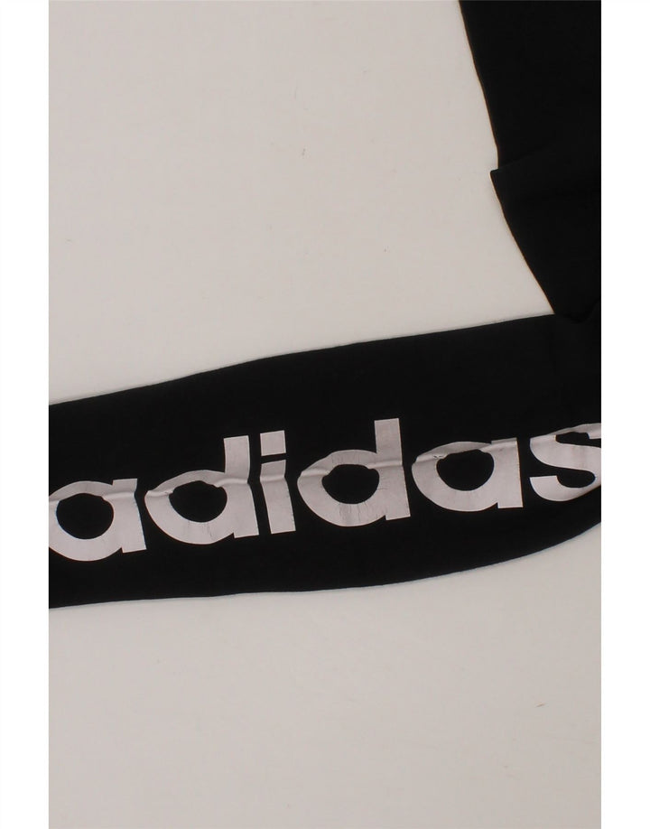 ADIDAS Girls Graphic Leggings 9-10 Years  Black Vintage Adidas and Second-Hand Adidas from Messina Hembry 