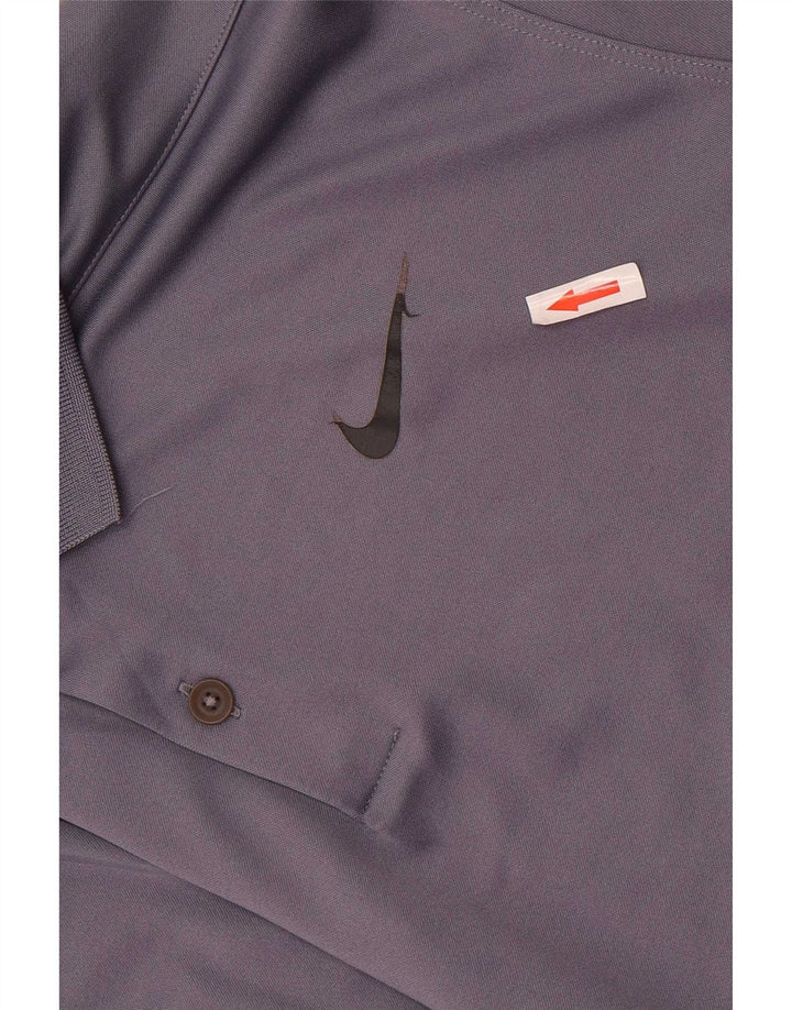 Nike Herre Dri Fit Polo Shirt Large Grå