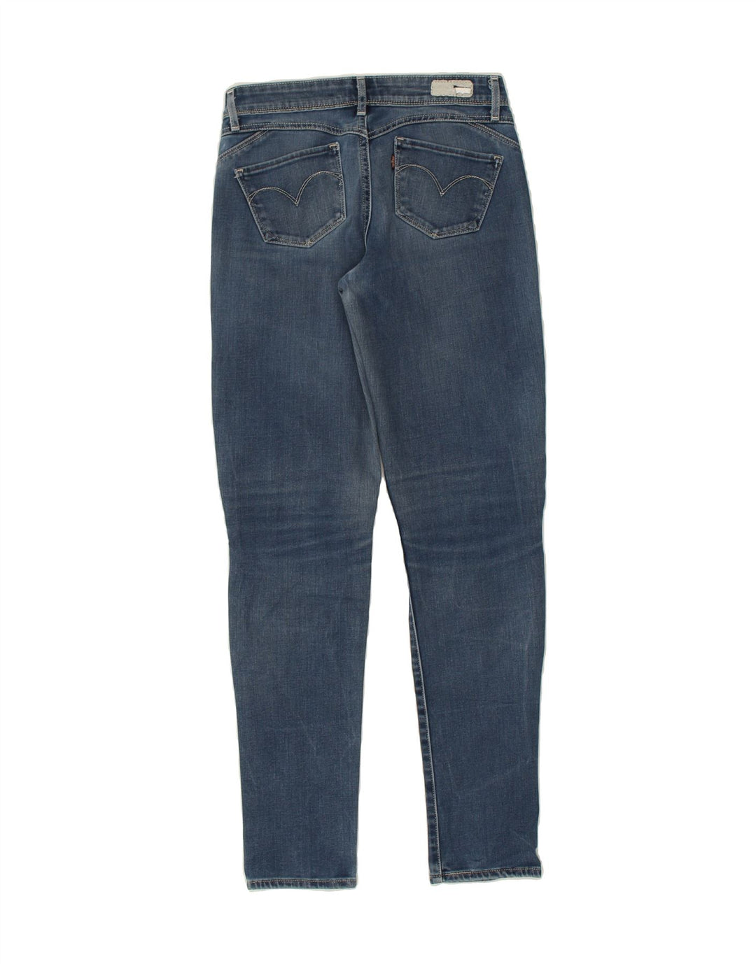 LEVI'S Womens Slight Curve Skinny Jeans W25 L32  Blue Cotton | Vintage Levi's | Thrift | Second-Hand Levi's | Used Clothing | Messina Hembry 
