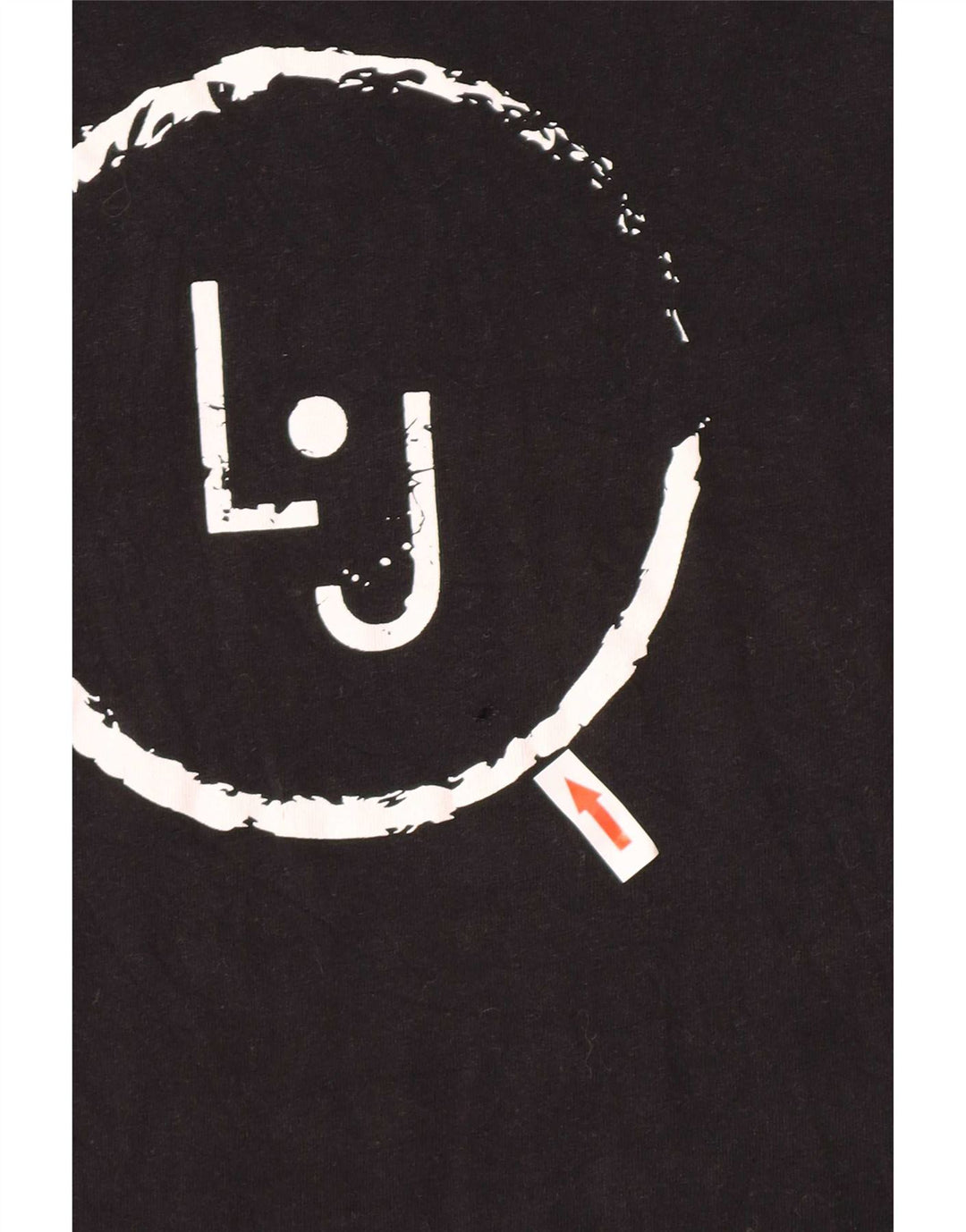 Liu Jo Herre grafisk T-shirt Top Lille sort bomuld