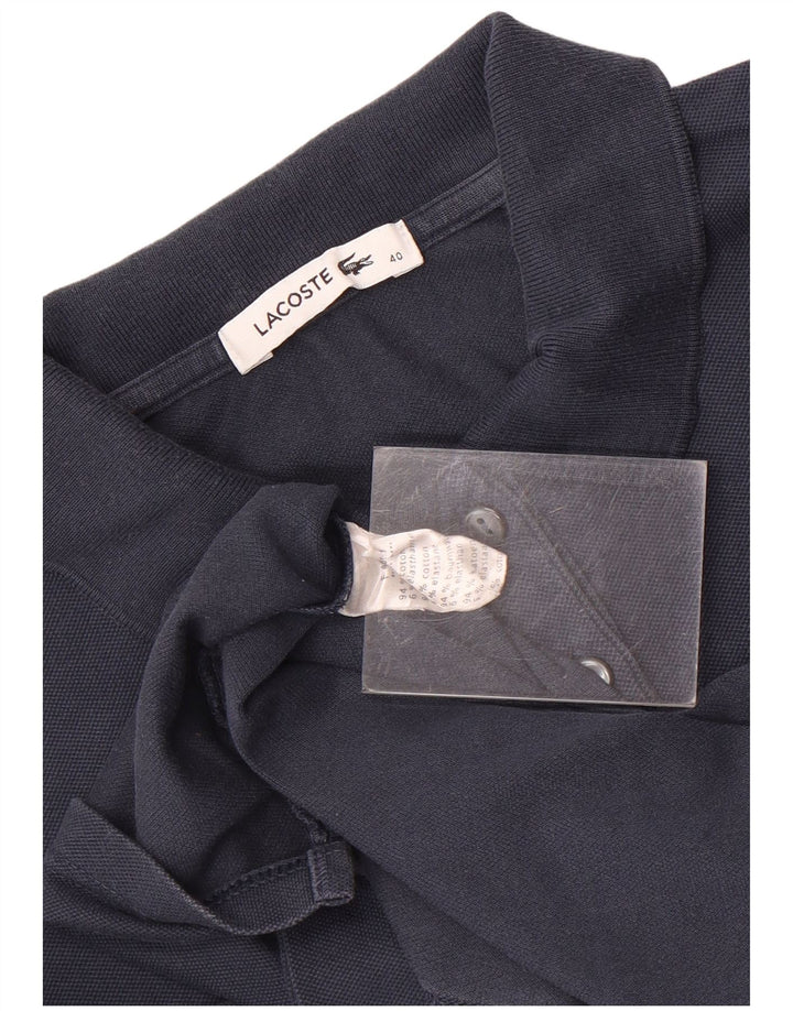 Lacoste Dame Polo Shirt Størrelse 40 Medium Navy Blue Bomuld