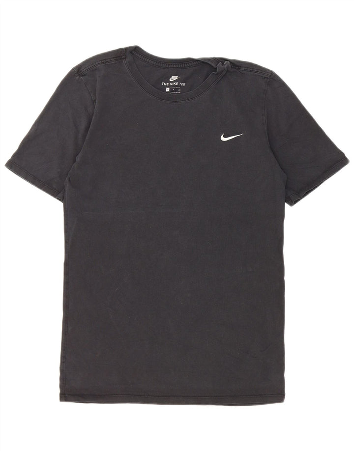 Nike T-shirt i atletisk snit til mænd, lille sort bomuld