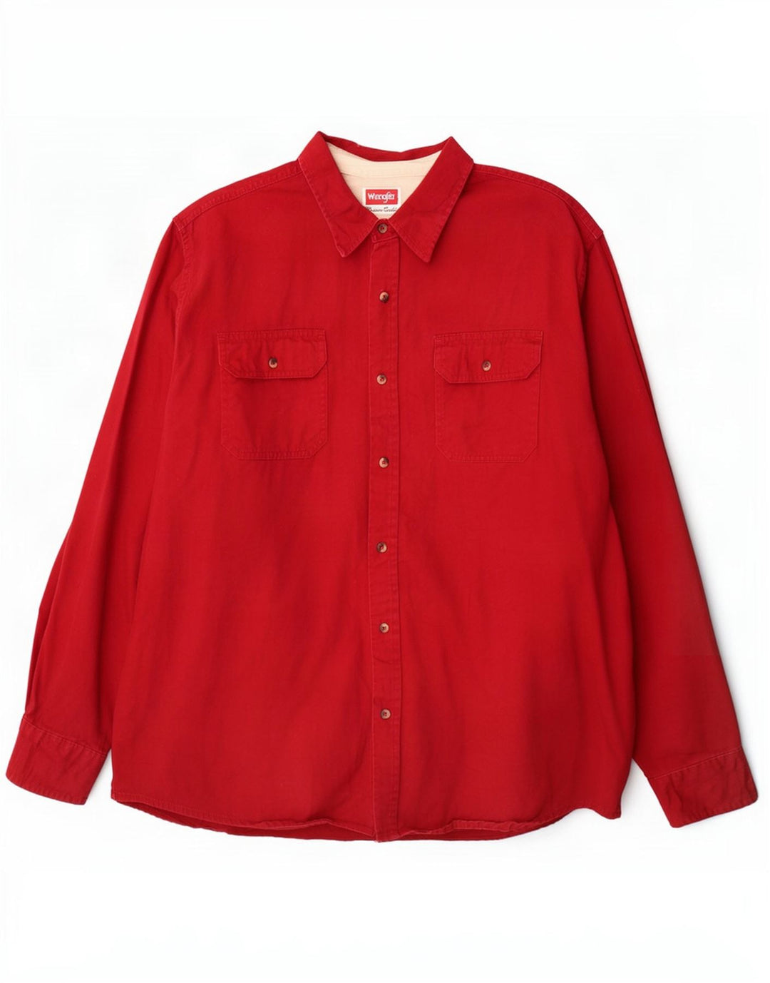 Wrangler herreskjorte XL rød bomuld