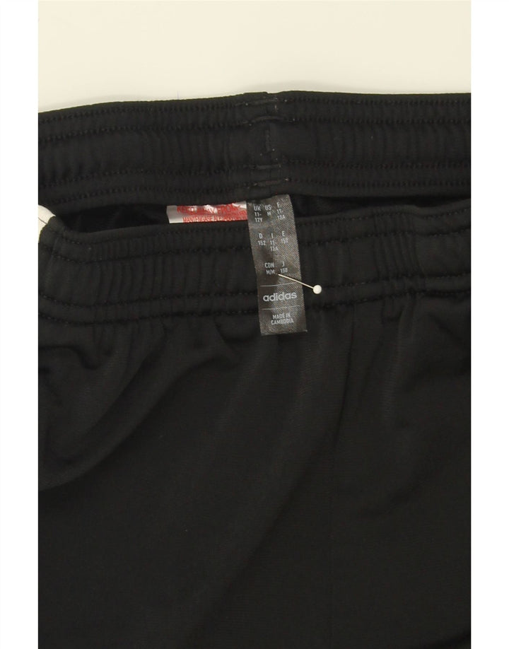 ADIDAS Boys Aeroready Tracksuit Trousers 11-12 Years  Black Polyester Vintage Adidas and Second-Hand Adidas from Messina Hembry 