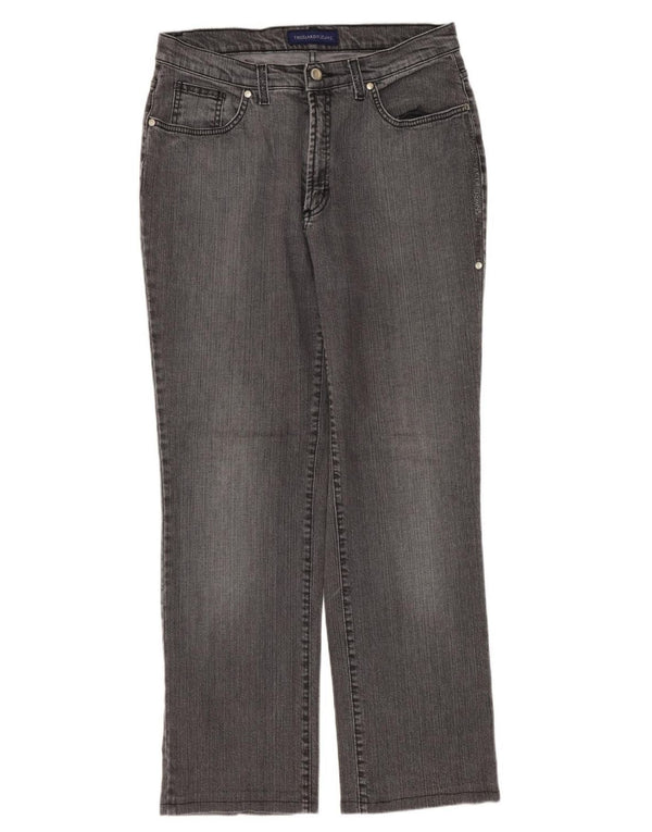 TRUSSARDI Lige jeans til kvinder IT 50 Large W34 L29 Grå Bomuld