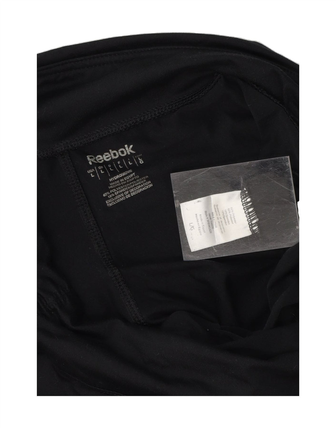 REEBOK Womens Bermuda Sport Shorts UK 16 Large Black Polyester Vintage Reebok and Second-Hand Reebok from Messina Hembry 