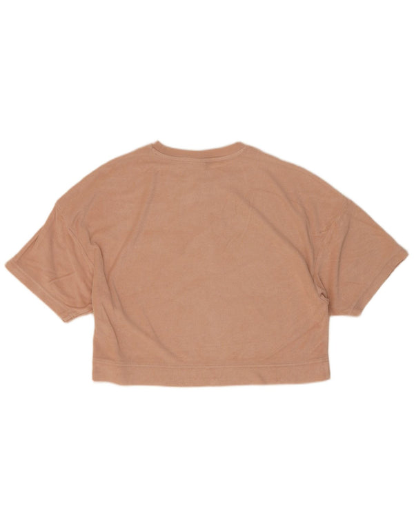 Puma Womens Crop T-Shirt Top UK 14 Medium Pink