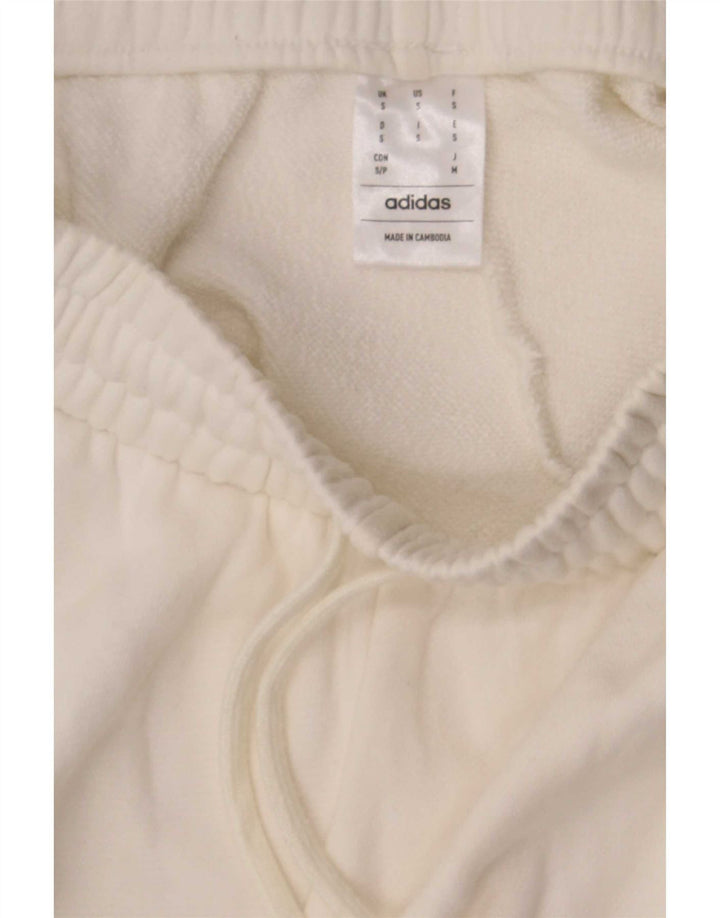 Adidas sportsshorts til kvinder UK 8 Small White Bomuld