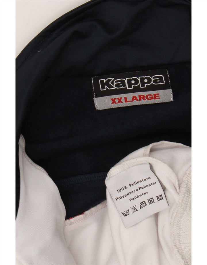 Kappa Træningsdragt til mænd Topjakke 2XL Hvid Colourblock Polyester