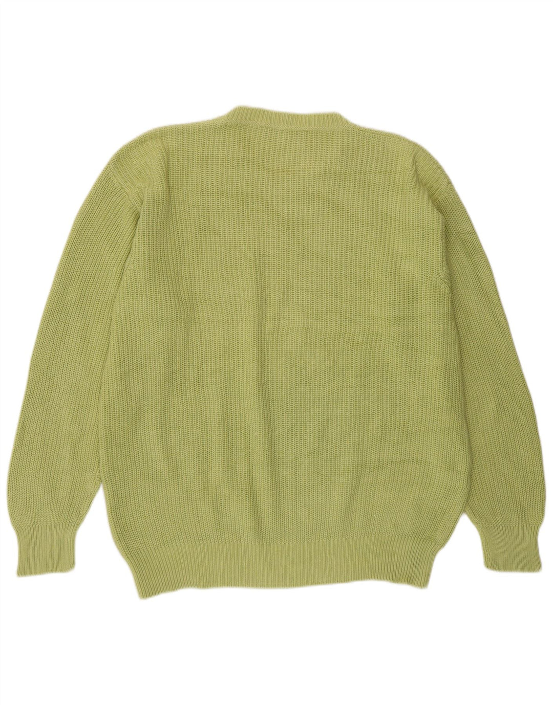 Andrea Fenzi Herre Crew Neck Jumper Sweater Medium Green