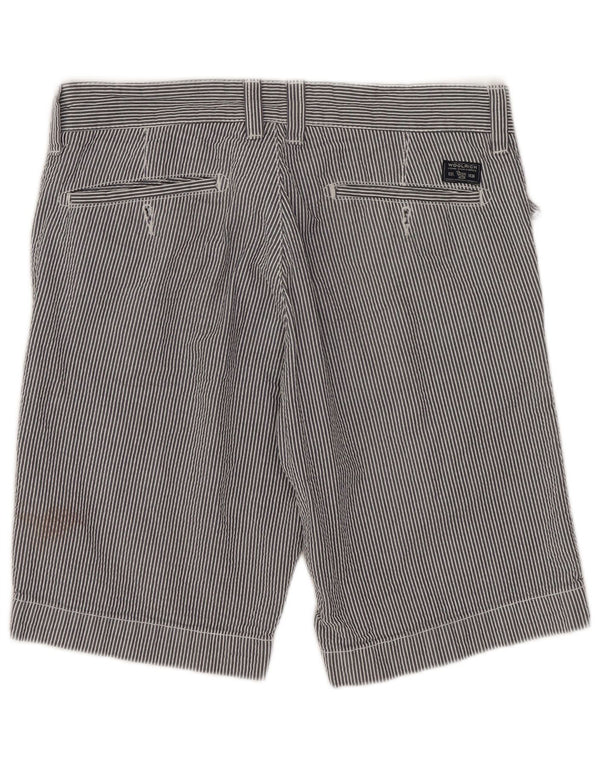 Woolrich Herre Casual Shorts W30 Medium Marineblå Nålestribet bomuld