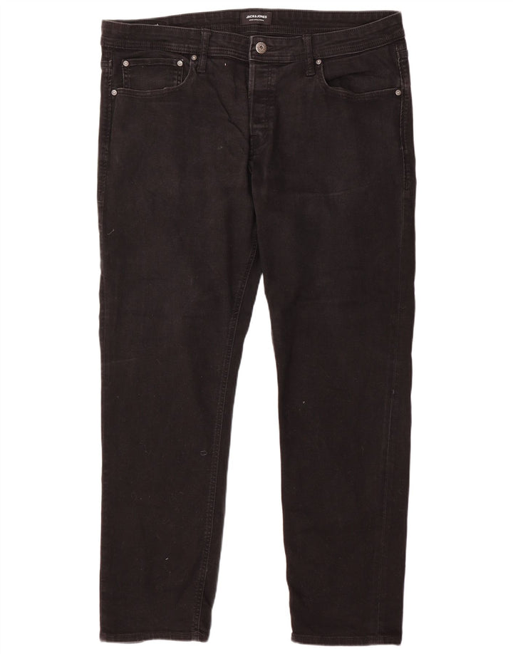 Jack & Jones Herre Slim Jeans W38 L32 Sort Bomuld