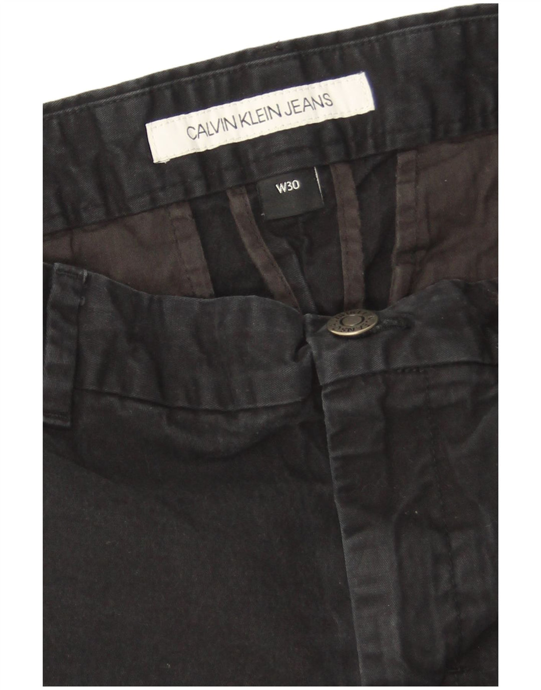 Calvin Klein Herre Chino Shorts W30 Medium Navyblå Bomuld