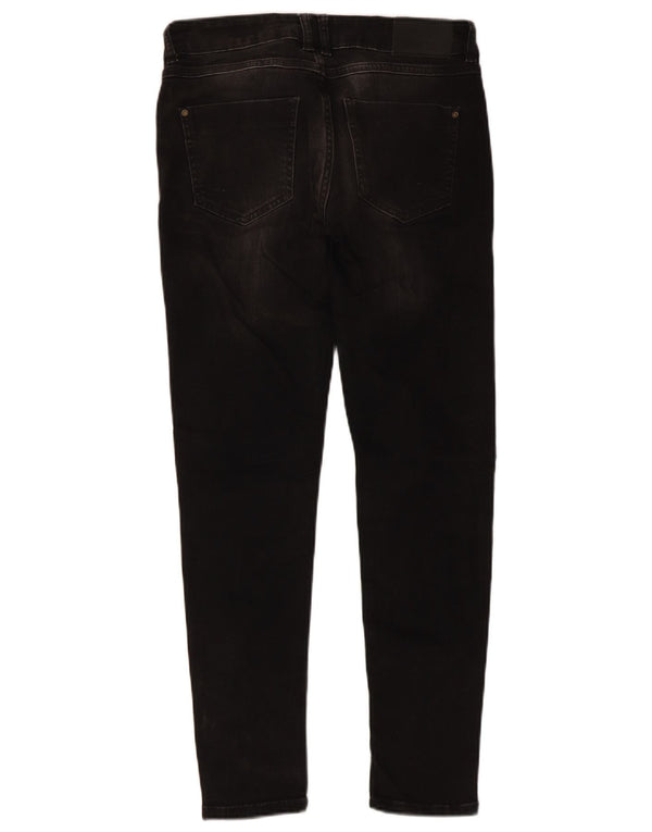 Zara Dame Skinny Jeans med lav talje EU 38 Small W28 L27 Sort