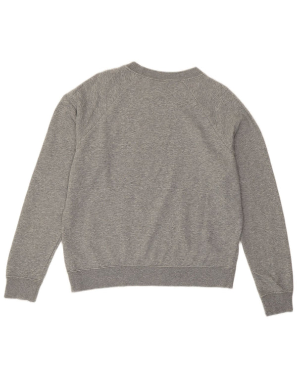 Nike grafisk sweatshirt til mænd, medium grå flækket bomuld