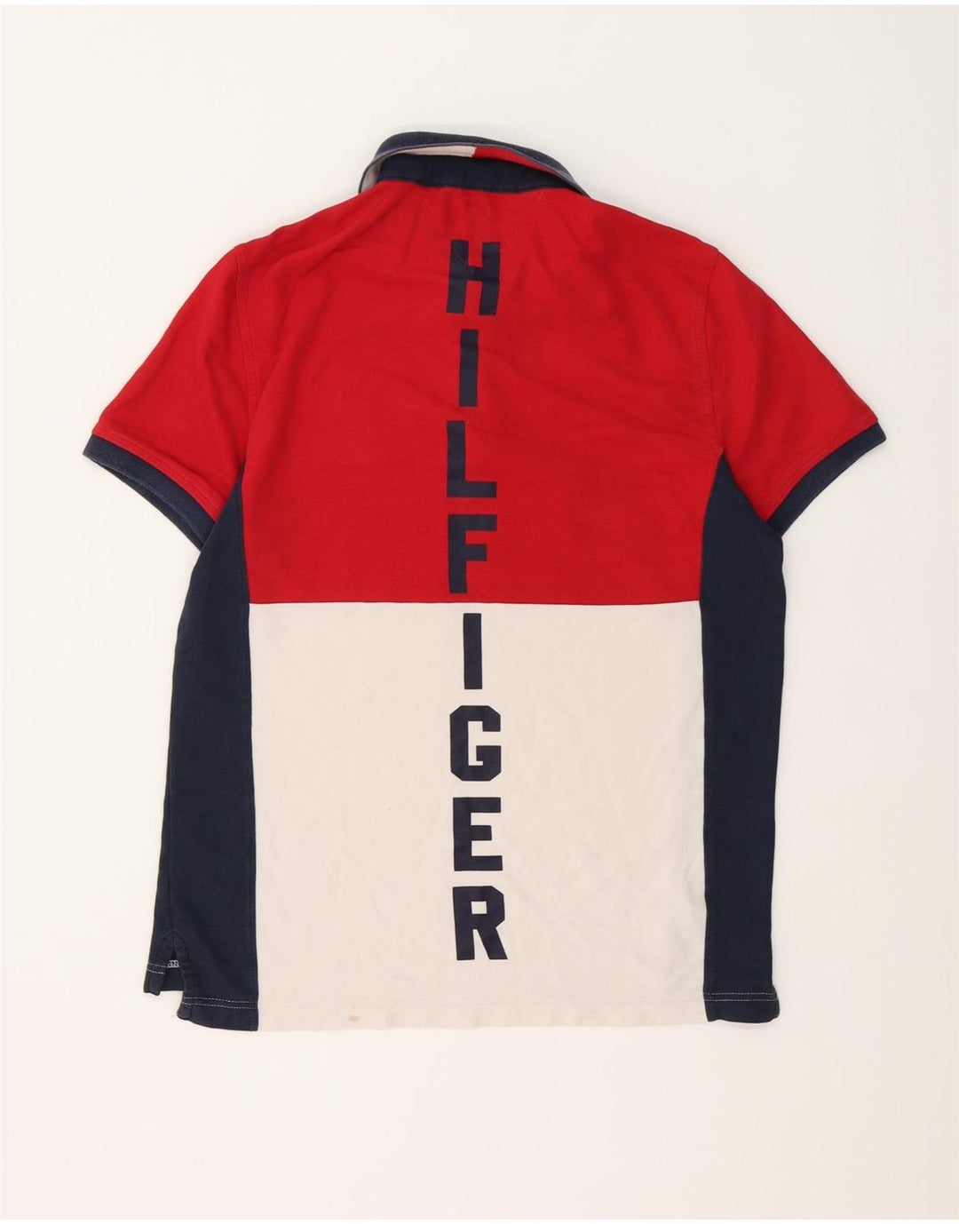 Tommy Hilfiger Herre poloshirt Medium Rød Colourblock Bomuld