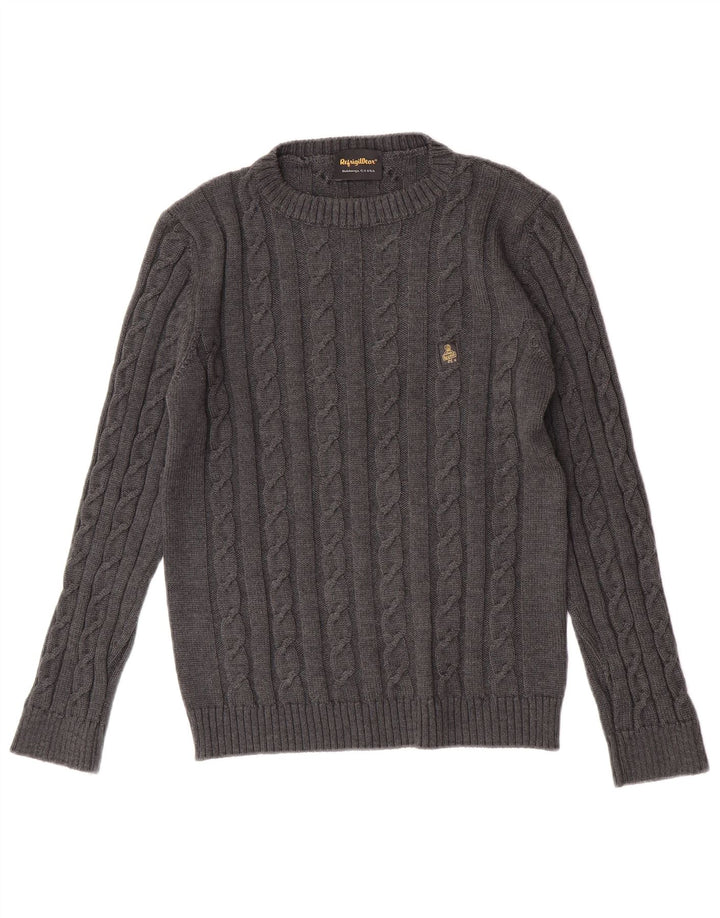 Refrigiwear dame sweater med rund hals, mellemgrå jomfruuld