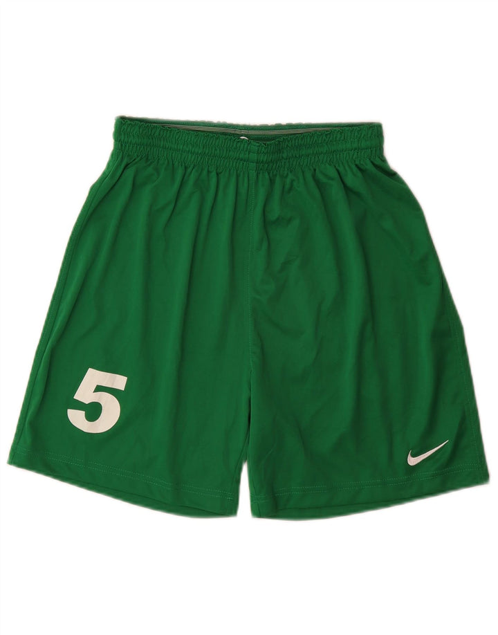 Nike grafiske sportsshorts til mænd, mellemgrøn polyester