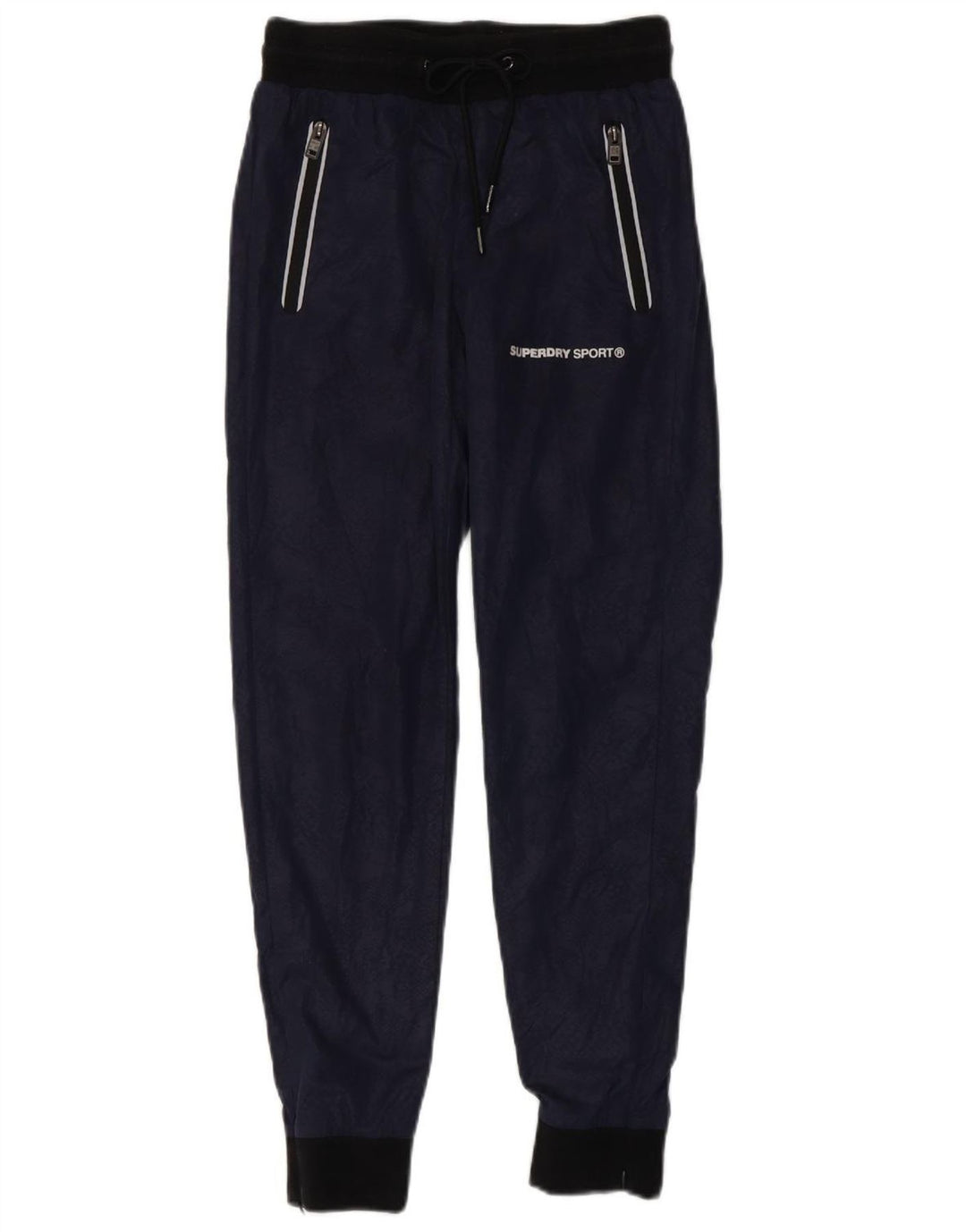 SUPERDRY træningsdragt til kvinder Joggers UK 6 XS Navy Blue Animal Print
