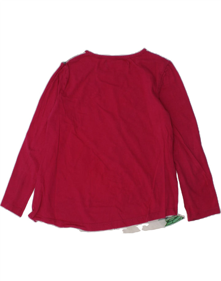 DESIGUAL Girls Graphic Top Long Sleeve 7-8 Years Pink Cotton | Vintage Desigual | Thrift | Second-Hand Desigual | Used Clothing | Messina Hembry 