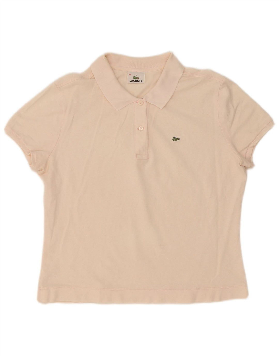Lacoste Dame Polo Shirt Størrelse 48 XL Pink Bomuld