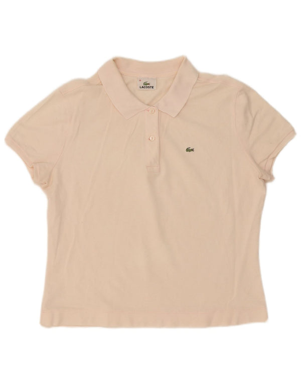 Lacoste Dame Polo Shirt Størrelse 48 XL Pink Bomuld