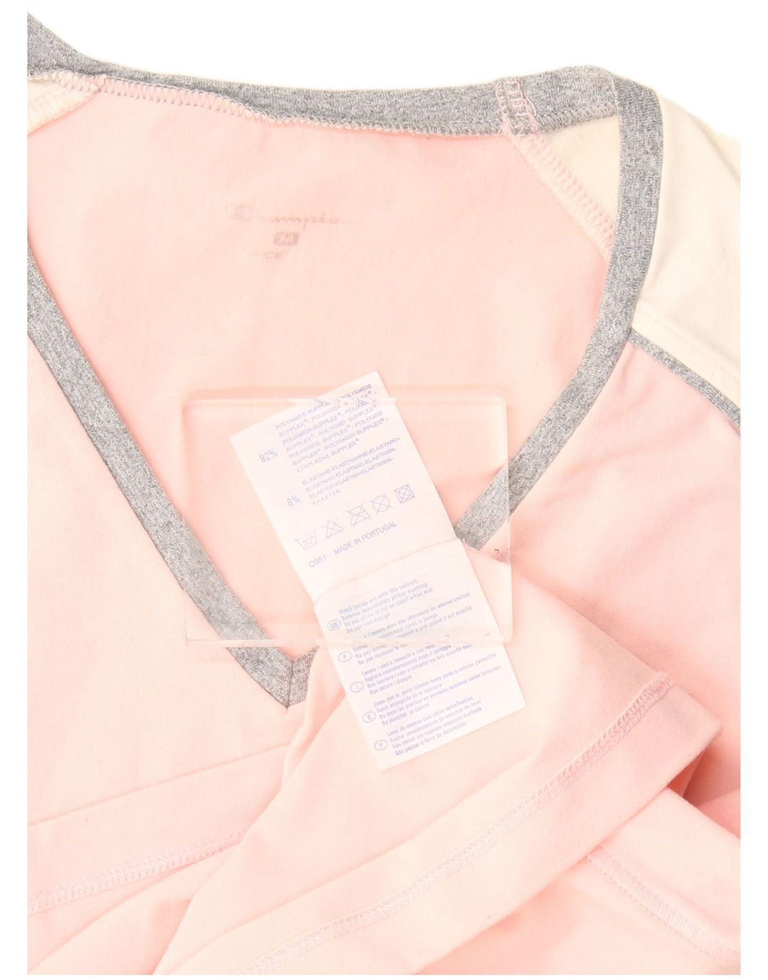 Champion Damevest Top UK 12 Medium Pink Colourblock Polyamid